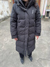 坦博爾連帽羽絨服女長(zhǎng)款運(yùn)動(dòng)休閑長(zhǎng)款過(guò)膝韓版冬加厚保暖外套TBF550852J 黑色 170/92A 曬單實(shí)拍圖