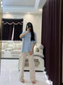ARTFULMOM英國孕婦褲子夏季外穿闊腿褲夏裝薄款冰絲直筒休閑寬松垂感托腹褲 杏色小個子款【156CM以下】 L 曬單實拍圖