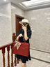 伊梵絡(luò)（EAVALURE）紅色包包女大容量2024新款潮質(zhì)感婚包婚禮手提包結(jié)婚新娘包 紅色大號(hào) 曬單實(shí)拍圖