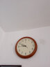 北极星（POLARIS）挂钟 欧式实木客厅时尚创意时钟简约现代挂表挂墙石英钟表38cm 实拍图