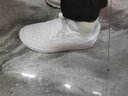 鴻星爾克春秋季新款皮面防滑耐磨專(zhuān)柜男鞋休閑百搭透氣小白鞋板鞋男鞋 1190正白淺灰 41 (255mm) 曬單實(shí)拍圖