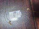 百泰首飾（BATAR JEWELLERY）生日禮物黃金項鏈女足金套鏈幾何5G小方塊Y形墜子配金項鏈 3.08g 曬單實拍圖