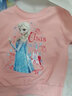 迪士尼（Disney）冰雪奇緣童裝女童愛(ài)莎公主春秋季棉衛衣兩件套裝中小童艾莎衣服 粉色 120 曬單實(shí)拍圖
