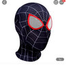 索冠超凡黑色蜘蛛俠頭套面具眼睛可動(dòng)面罩兒童玩具搞怪抖音 蜘蛛俠黑紅眼兒童 曬單實(shí)拍圖