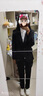 皮爾卡丹（pierre cardin）春秋正裝西服套裝女大學(xué)生面試教資西裝外套工作服職業(yè)套裝 黑色（三件套） 西裝+襯衫+褲子( XS 78~88斤 曬單實(shí)拍圖