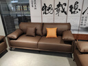 忠勝辦公家具辦公沙發(fā)辦公室商務(wù)會客室接待沙發(fā)現(xiàn)代簡約家具沙發(fā)茶幾組合套裝 1+1+3組合【加厚耐磨西皮】 曬單實拍圖