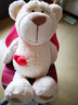 NICI圣誕禮物女生玩偶抱枕毛絨愛(ài)心熊毛絨玩具娃娃公仔可愛(ài)送女孩女友 口袋愛(ài)心熊 貝貝 80cm（適合送女友） 曬單實(shí)拍圖