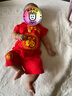 歐遙寶寶一周歲抓周衣服男童中國風(fēng)兒童百天生日紅色周歲禮服唐裝套裝 紅色福字 73 (建議6-10個(gè)月) 曬單實(shí)拍圖