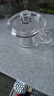 鋼化無鉛玻璃杯子泡茶杯耐高溫家用加厚帶蓋牛奶杯早餐杯果汁杯蓋 牛奶杯(470ml)+玻璃蓋 曬單實(shí)拍圖