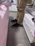 希慕馳（XIMUCHI）品牌 一腳蹬帆布鞋男 春夏新款黑色板鞋透氣休閑鞋厚底增高鞋子男 黑色平底款 42 標(biāo)準(zhǔn)皮鞋尺碼 曬單實(shí)拍圖