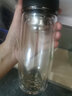 SIMELO施美樂(lè )雙層加厚玻璃杯男泡茶杯茶杯帶茶隔杯子車(chē)載玻璃水杯 黑色、 270ml 曬單實(shí)拍圖