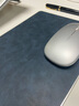 tople 金屬鋁合金鼠標墊超大號蘋(píng)果電腦真皮游戲辦公家用鼠標墊硬款電競款便攜式商務(wù) 簡(jiǎn)約 寶石藍 曬單實(shí)拍圖