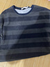 亞貝梵夏季短袖T恤男復古韓版潮流條紋學(xué)生情侶港風(fēng)ins寬松百原宿風(fēng)半袖 復古藍 2XL 170~185斤 曬單實(shí)拍圖