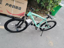 麥希山地車(chē)自行車(chē)減震碟剎變速學(xué)生成人男女單車(chē)越野賽車(chē) 森林狼-旗艦-比安奇綠-輻條輪 24速24寸 曬單實(shí)拍圖