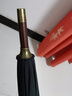 GREENSTONE英國手工實木紳士抗風(fēng)長柄雙人商務(wù)高端防暴雨半自動彎鉤超大雨傘 純黑色 曬單實拍圖