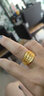 喜緣祥珠寶足金999黃金戒指女款時尚百搭經(jīng)典結(jié)婚情絲真愛七夕節(jié)禮物 金重5.60g 曬單實拍圖