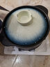 陶煲王單柄砂鍋1.5L干燒不裂煲湯燉鍋煮粥小號1-2人長柄陶瓷奶鍋帶把手 石紋綠 5.5L 曬單實(shí)拍圖