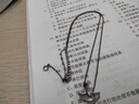 舞袖情侶項鏈一對情侶款設(shè)計感銀色吊墜項鏈男情人節(jié)禮物送女友男友 三生有幸情侶項鏈一對 曬單實拍圖