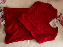浪莎保暖內衣女加絨加厚秋冬無(wú)縫美體修身秋衣秋褲女士套裝雙層抗寒保暖圓領(lǐng)打底內衣 無(wú)縫加絨套裝-大紅 均碼（90-140斤） 曬單實(shí)拍圖