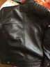 PERCOOL帥氣真皮皮衣青年男機車(chē)款頭層牛皮皮夾克立領(lǐng)短款做舊皮外套秋冬 黑色 (頭層牛皮) M號（100斤-125斤） 曬單實(shí)拍圖