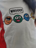MQD男女童短袖T恤纯棉夏季新款中大儿童拼接洋气 中国红 150cm 实拍图