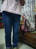 友家坊直筒牛仔褲女士春秋新款高腰彈力顯瘦休閑女裝百搭中年牛仔長(cháng)褲子 淺藍色單褲 32 適合腰圍2尺5 曬單實(shí)拍圖