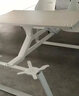 溢彩家具 食堂連體餐桌椅組合快餐桌椅學(xué)校學(xué)生4人位餐廳康抗倍特巖板餐桌 多層板桌面不帶擋板 曬單實拍圖