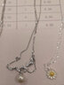 老銀匠s925銀淡水珍珠項鏈送女友鎖骨鏈情人節(jié)禮物溫柔一路有你銀項鏈女 八葉淡水珍珠項鏈/含證書 曬單實拍圖