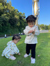 巴拉巴拉兒童衣服女童春秋套裝時尚洋氣背帶褲兩件套 白藍(lán)色調(diào) 90cm 曬單實拍圖