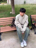 POUM美式復(fù)古高街潮牌飛行員夾克男女秋季vintage棒球服情侶外套男 TMZXF-W04灰色 常規(guī) XL 曬單實(shí)拍圖
