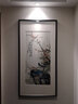 奕境新中式玄關(guān)裝飾畫入戶走廊過道掛畫花鳥國畫壁畫字畫 春山任逍遙 臻雅深咖 畫框尺寸60cm*120cm 曬單實拍圖