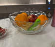 冬璃北欧风格玻璃水果盘创意现代水晶水果盆客厅茶几家用个性时尚果篮 口径25cm水立方玻璃碗【中号】 实拍图