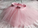 杰希洛（Zeseylu）兒童舞蹈服裝練功服女童體操芭蕾舞裙網(wǎng)紗半身裙松緊跳舞裙  粉色 L碼( 身高115-130cm)  曬單實(shí)拍圖