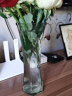 盛世泰堡 玻璃花瓶大号透明水养植物富贵竹百合假花水培插花大花瓶客厅装饰摆件 六角郁金香款29cm 实拍图