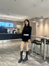 他她冬休閑時裝長靴女CCN02DG4 黑色（單里） 37 曬單實拍圖