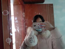 奇沛兒（QIPEIER）保暖手套女冬季可愛(ài)女生毛線(xiàn)手套戶(hù)外加絨防寒女士手套掛脖 小熊羊羔絨掛脖手套 米白 均碼 曬單實(shí)拍圖