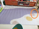 迪士尼（Disney）客厅地毯 卧室茶几沙发地毯北欧ins网红少女风 180*250cm紫色邂逅 实拍图