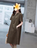 clotho Rennie品牌女裝休閑棉麻連衣裙女夏季2025年新款時(shí)尚簡(jiǎn)約遮肚顯瘦裙子 咖色 M 曬單實(shí)拍圖