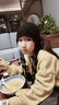 云見(jiàn)森知流蘇淑女風(fēng)ins韓風(fēng)兒童毛線(xiàn)帽子洋氣秋冬手工女童針織護耳帽 黑色 曬單實(shí)拍圖