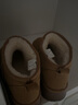 回力加絨雪地靴女冬季新款加厚保暖棉鞋子女款皮毛一體一腳蹬短靴 駝色 升級款 38 曬單實(shí)拍圖