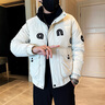 杰遜斯立領(lǐng)棉衣外套男冬季新款加厚休閑羽絨棉服男士潮流痞帥氣冬裝棉襖 D313-F67米白色 M 曬單實拍圖