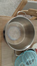 慕廚（Momscook）SUS304不銹鋼湯鍋玻璃蓋漲鍋型電磁爐燃?xì)馔ㄓ?24×13.5CM湯鍋TL2414XRG 曬單實(shí)拍圖