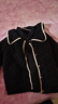 ASK JUNIOR女童棉服2024冬裝夾棉保暖外套兒童休閑娃娃領(lǐng)棉服 黑色 160  曬單實(shí)拍圖