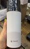 特美刻不銹鋼錘紋保溫杯陶瓷內膽燜茶杯茶水分離泡茶便攜水杯背帶款男女 白色冰花漆（背帶款）420ml 曬單實(shí)拍圖