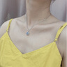 伊凡迪雪花項(xiàng)鏈女吊墜鎖骨鏈鑲鉆時(shí)尚飾品七夕情人節(jié)生日禮物送老婆女友 雪花項(xiàng)鏈【藍(lán)色】 曬單實(shí)拍圖