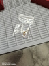 老鳳祥愛心黃金耳釘女足金結(jié)婚耳環(huán)耳飾七夕情人節(jié)禮物送女友老婆 足金鏤空愛心耳釘 曬單實拍圖