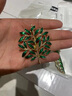 QUAMER春夏新款樹(shù)葉植物花朵胸針男女復古高檔珍珠別針領(lǐng)針 幸運樹(shù)/別針 曬單實(shí)拍圖