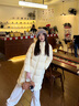 自巧小個(gè)子云朵泡芙加厚中長(cháng)款連帽羽絨服女2024冬裝新款保暖外套 香草黃 XXS (1碼) 曬單實(shí)拍圖