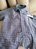 杉杉【純棉加絨】保暖襯衫男冬季新閑商務(wù)青中年爸爸全棉加厚格子襯衣 深藍格紋【加絨加厚】 43 （推薦86-92kg） 曬單實(shí)拍圖