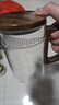 啟潤耐熱玻璃月牙茶杯泡茶杯茶水分離器1000ml大容量辦公室大杯子綠茶 1000ml月牙杯透明蓋杯 曬單實拍圖